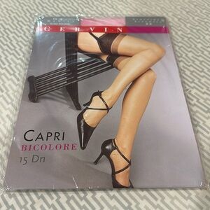 Cervin Paris Capri stockings rose black